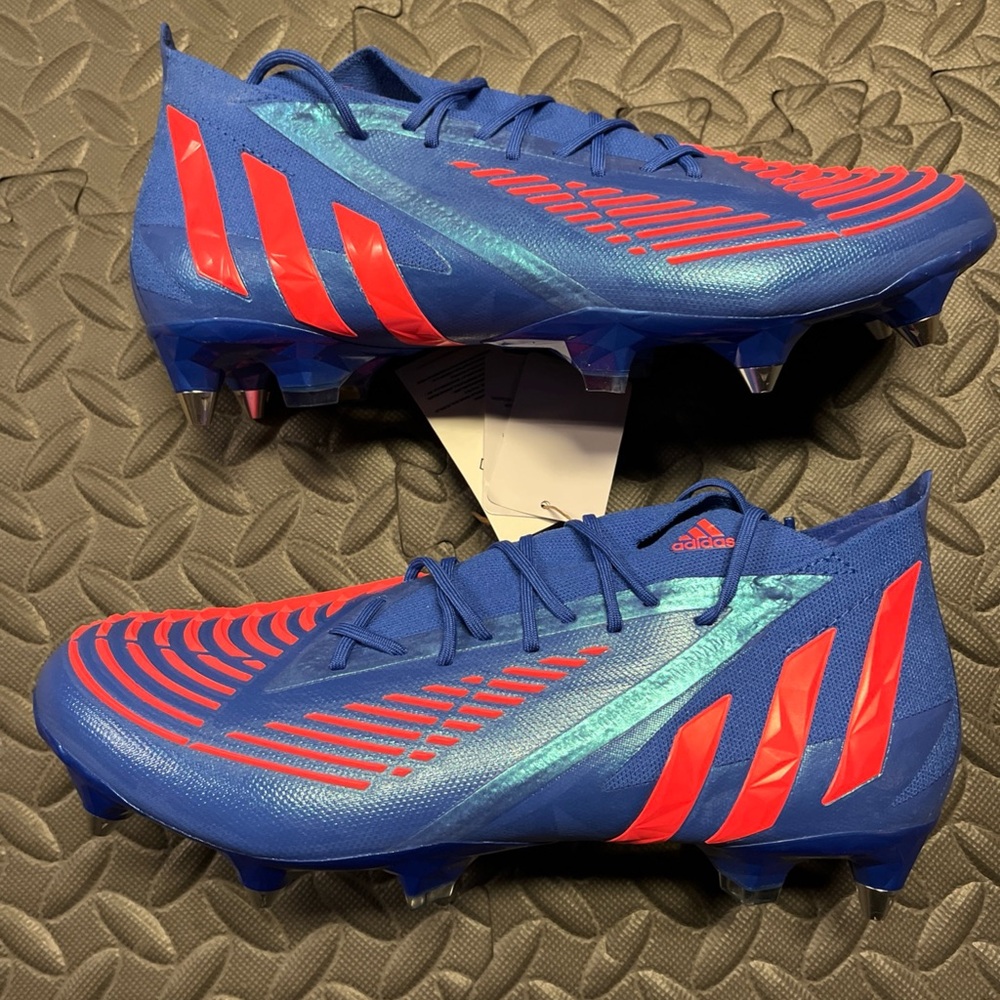 Adidas Predator Edge .1 SG Soft Ground Soccer Cleats Men's Size 9 Blue H02965